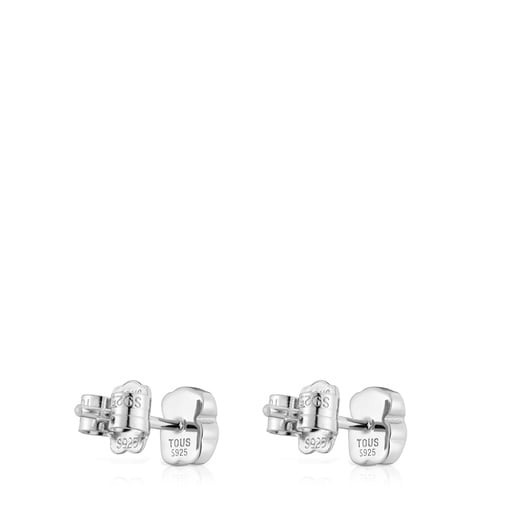 Tous Pendientes oso de plata y ónix 6 mm Icon Color Grandes descuentos