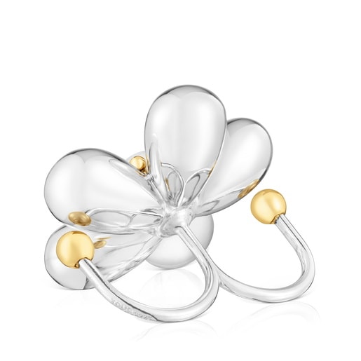 Tous Anillo doble bicolor y perla cultivada Daisy Grandes ahorros