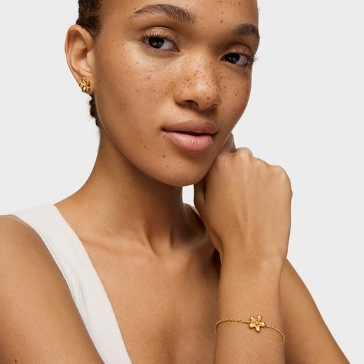 Tous Pulsera cadena con baño de oro de 18 kt sobre plata Daisy Precio ultrabajo
