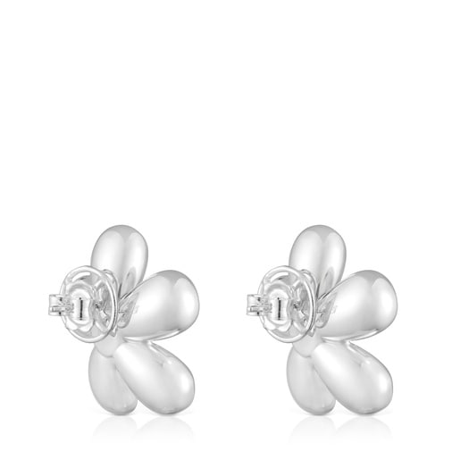 Tous Pendientes flor bicolor y perlas cultivadas 27 mm Daisy 2025
