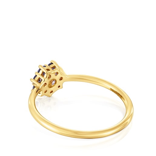 Tous Anillo de oro y gemas Daisy Venta caliente