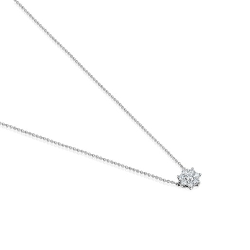 Tous Gargantilla de oro blanco y diamante Daisy En oferta