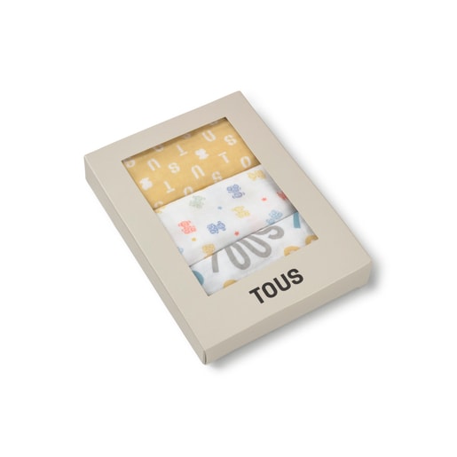 Tous Muselina pack de 3 MMuse multicolor Gran oferta