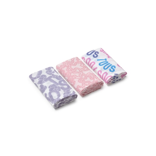 Tous Muselina pack de 3 MMuse rosa Los más vendidos
