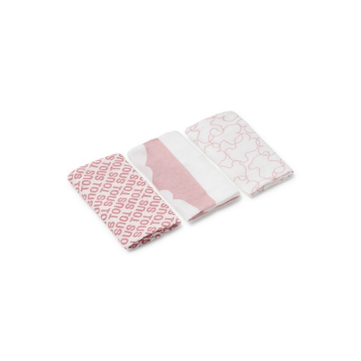 Tous Muselina pack de 3 MMuse rosa Descuento