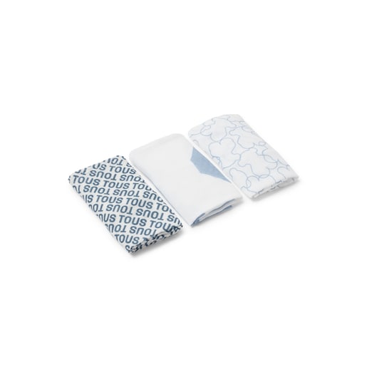 Tous Muselina pack de 3 MMuse azul celeste Tienda