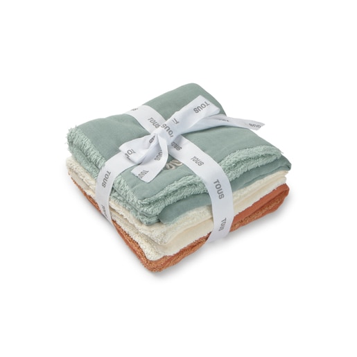 Tous Muselina pack de 3 con rizo Classic bruma Mejor oferta