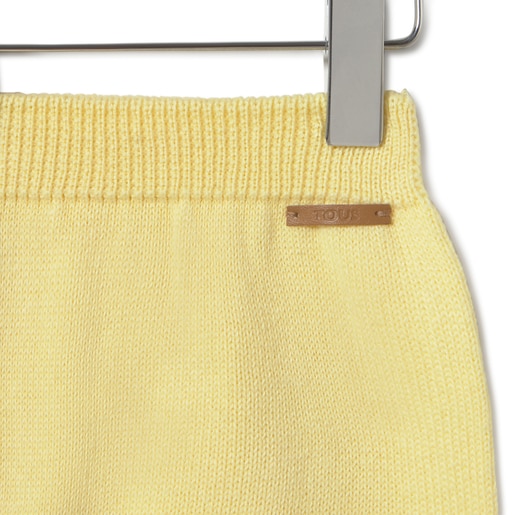 Tous Conjunto de punto de bebé Tricot a rayas amarillo Últimos 2 días
