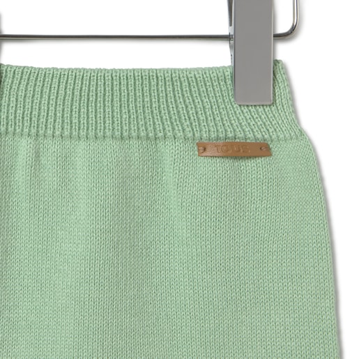 Tous Conjunto de punto de bebé Tricot a rayas verde Último día