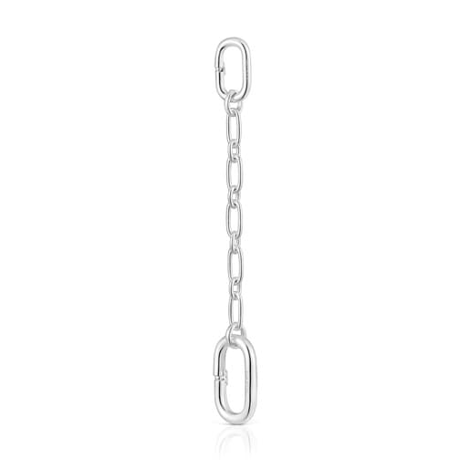 Tous Colgante cadena de plata y anilla Hold Oval Descuentos del mes