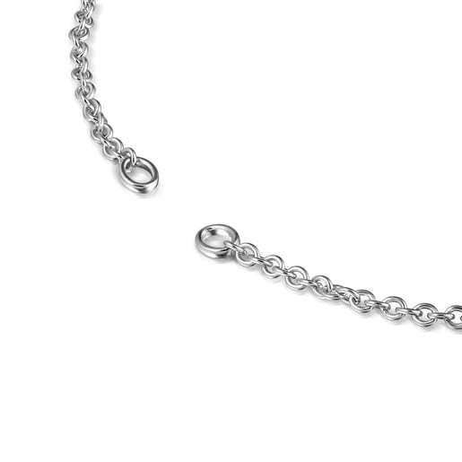 Tous Gargantilla de plata de anilla pequeña 42 cm. Hold Descuento por venta flash