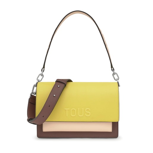 Tous Bandolera mediana lima y nude Audree Saffiano 2025