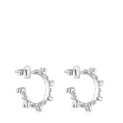 Tous Pendientes de aro de plata 12 mm Bold Bear Rebajas online