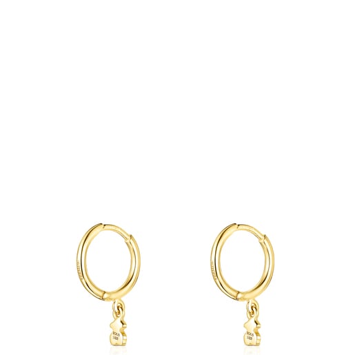 Tous Pendientes con baño de oro 18 kt sobre plata Cool Joy Últimos 2 días