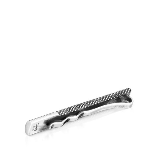 Tous Pasador de corbata de plata envejecida TOUS Man Ofertas especiales