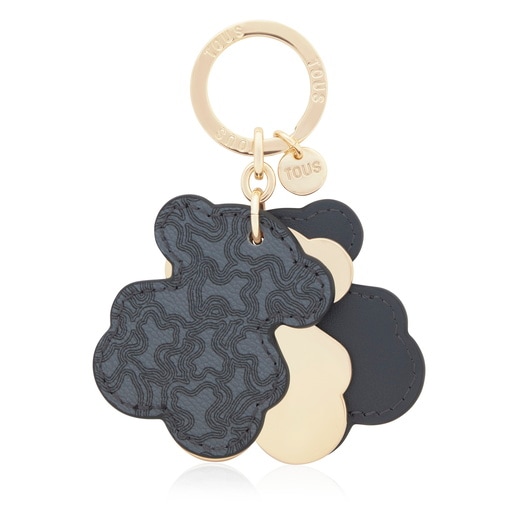 Tous Llavero negro Triple Bear Ofertas