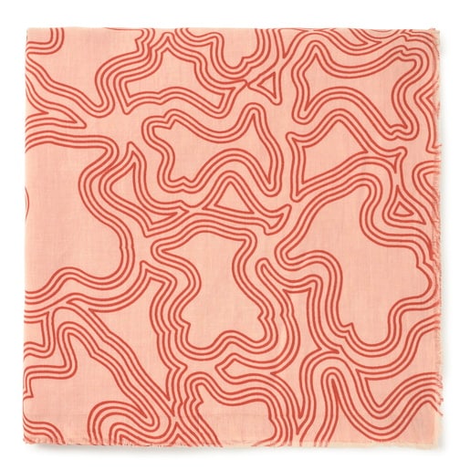 Tous Foulard naranja Kaos Mini Lines Venta caliente