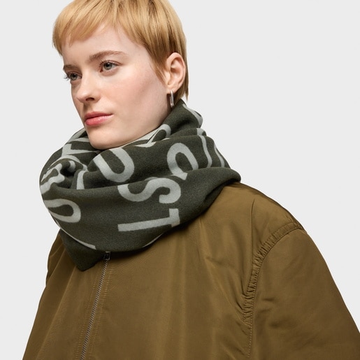 Tous Foulard caqui TOUS Round Logo Tienda