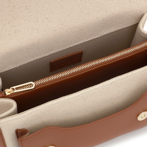 Tous Bandolera mediana camel Audree Canvas Precios de Black Friday