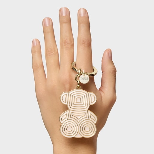 Tous Llavero beige Bold Bear Lines ÚLTIMAS EDICIONES