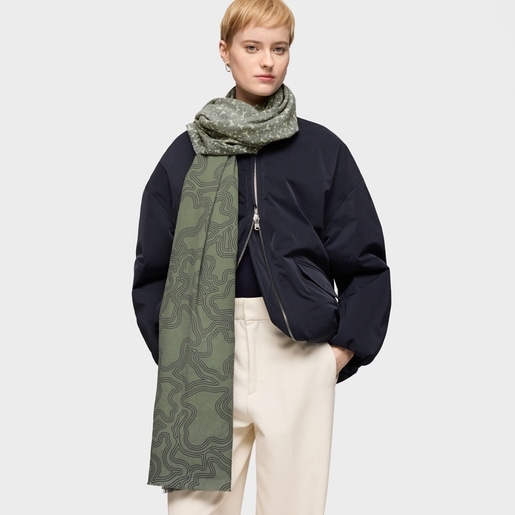 Tous Foulard caqui Kaos Mini Lines Oferta especial de fábrica