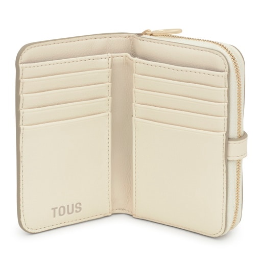 Tous Billetera beige TOUS Buckles Silhouette Grandes descuentos