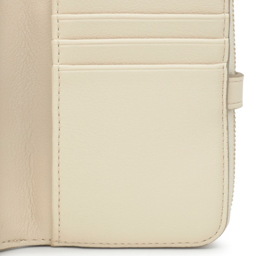 Tous Billetera beige TOUS Buckles Silhouette Grandes descuentos