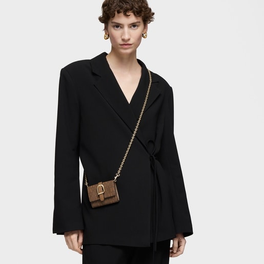 Tous Monedero tarjetero colgante tierra TOUS Buckles Silhouette Liquidación