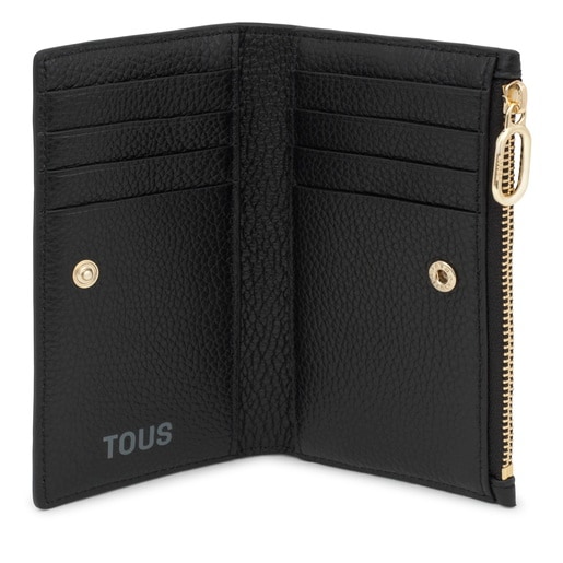 Tous Cartera de piel negra TOUS Buckles Envío internacional gratuito