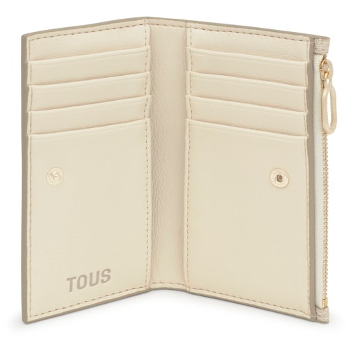 Tous Cartera beige TOUS Buckles Silhouette Tienda de fábrica