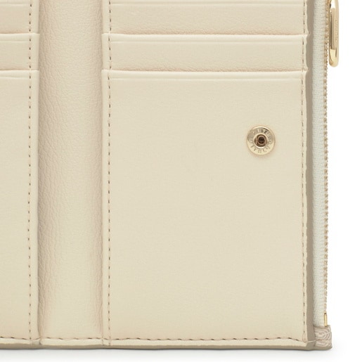 Tous Cartera beige TOUS Buckles Silhouette Tienda de fábrica