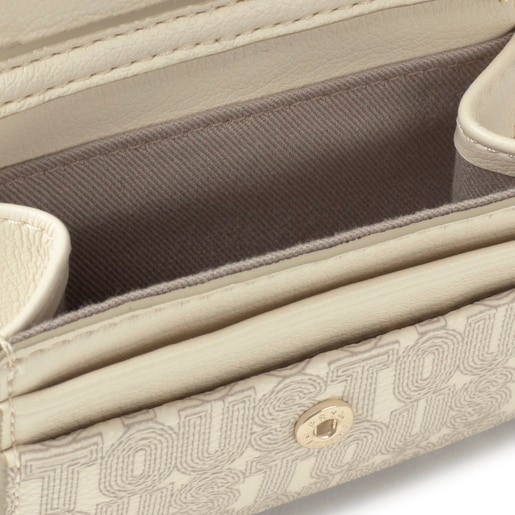 Tous Monedero tarjetero colgante beige TOUS Buckles Silhouette Libre de impuestos